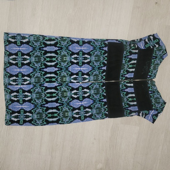 SAM EDELMAN Designer Sheer Back dress S Officecore Boardroomcore Bohemian Luxury - Picture 4 of 7